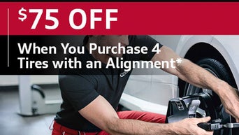 Get $75 Off When You Purchase 4 Tires with an Alignment at Audi Greenville