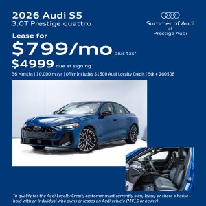 Audi S5 Lease Offer
