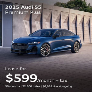 front facing Audi S5 parked