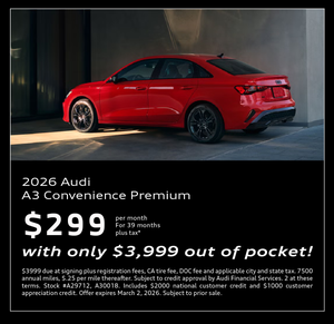 2026 Audi A3 Lease Offer