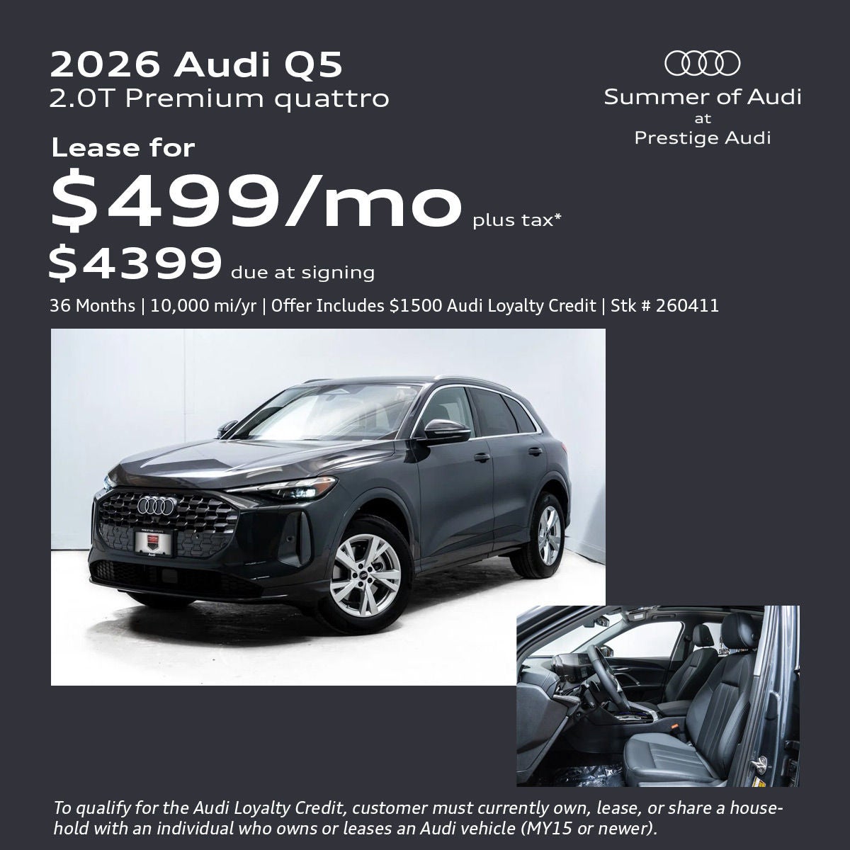 2026 Audi Q5 Lease Offer