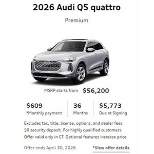 Side view of an Audi vehicle 