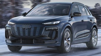 Audi vehicle accelerating. 