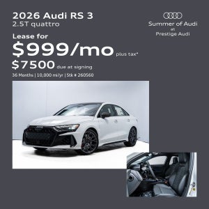 Audi RS 3 Lease Offer