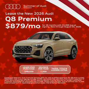 Lease the New 2026 Audi Q8 Premium $879/mo