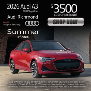 August Summer of Audi A3 offer