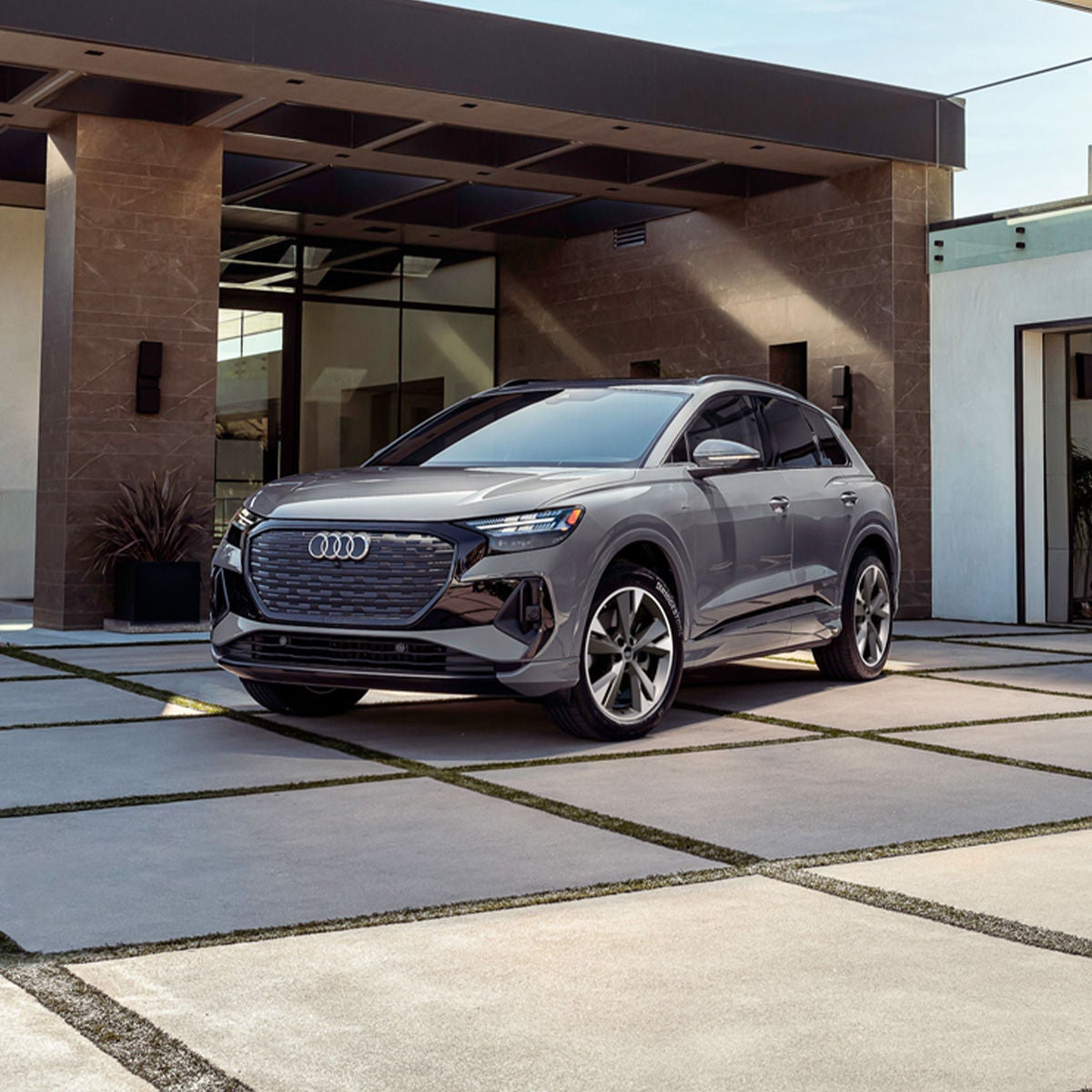 3/4 view of the Audi Q4 e-tron
