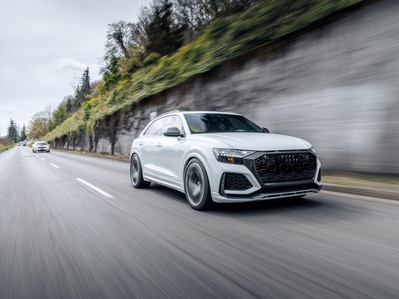 Audi parked on the road