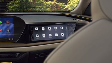 Close-up of the passenger display in the Audi Q5.