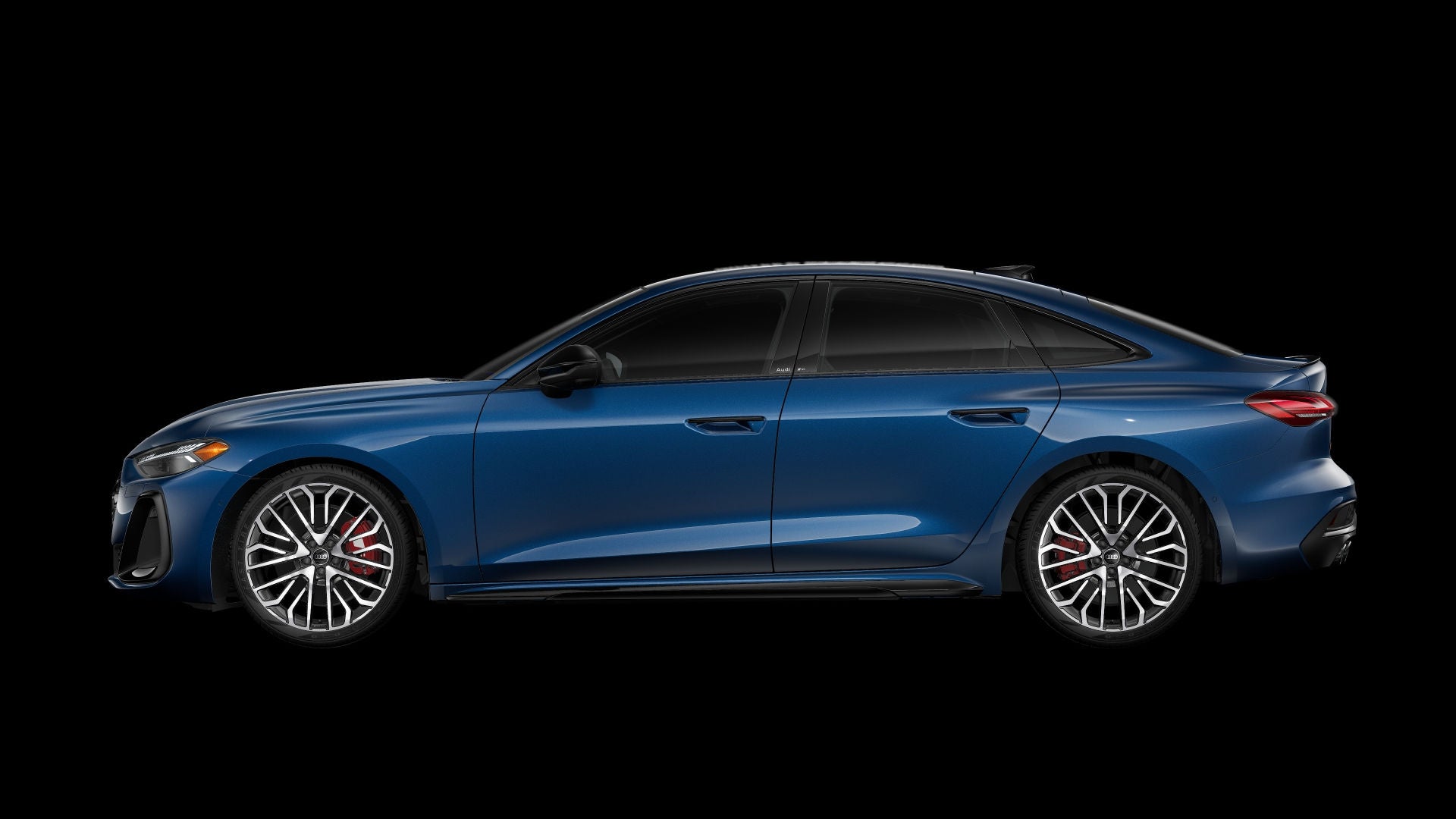 Side-view of an Audi S5.
