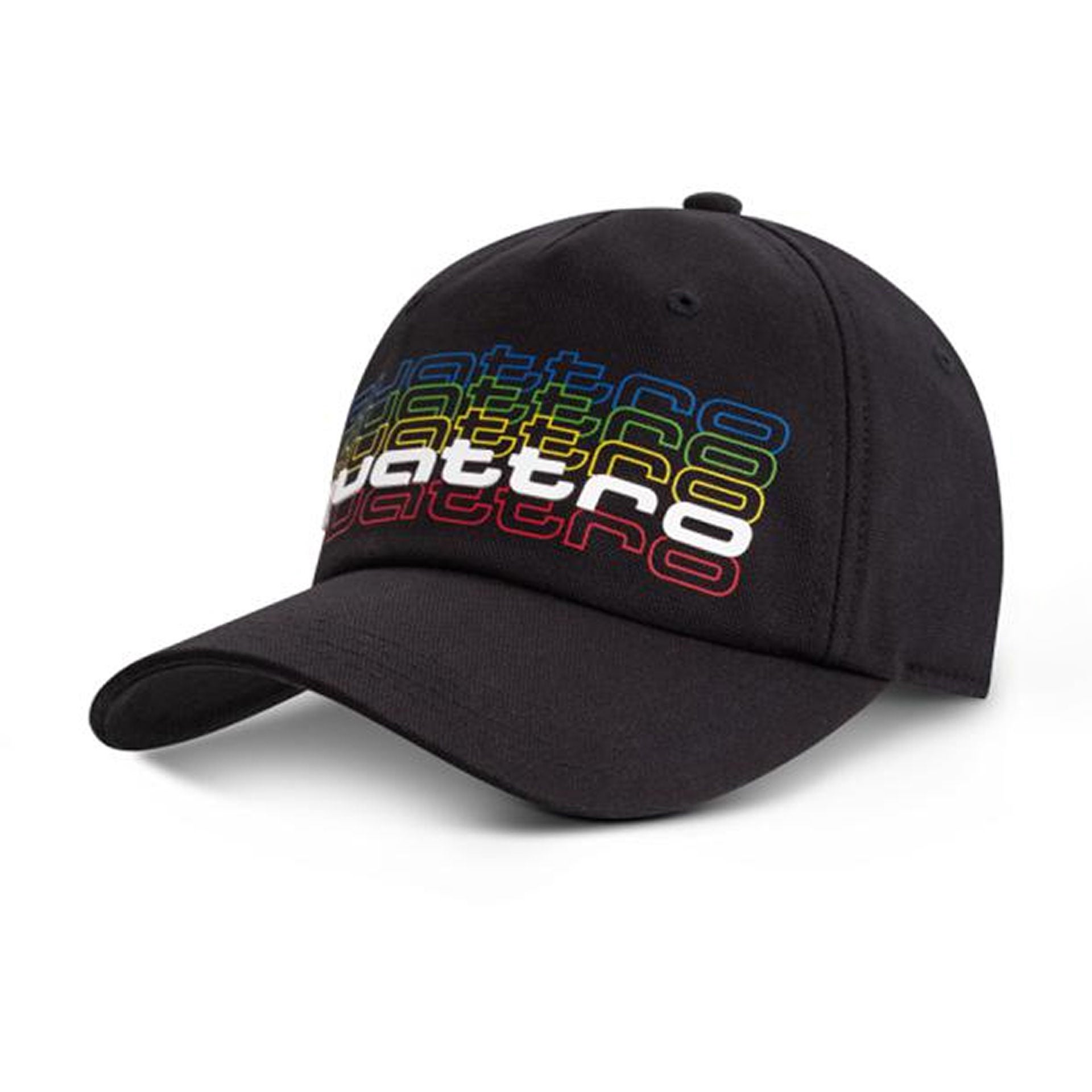 An Audi merchandise baseball cap with quattro stitching.