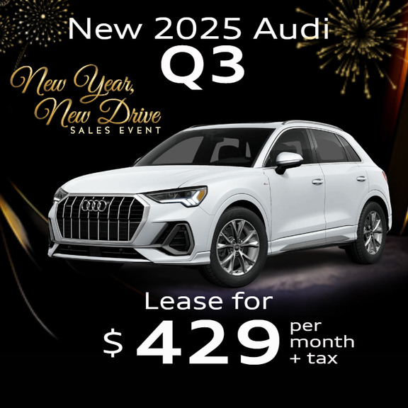 Audi Q3 side profile parked