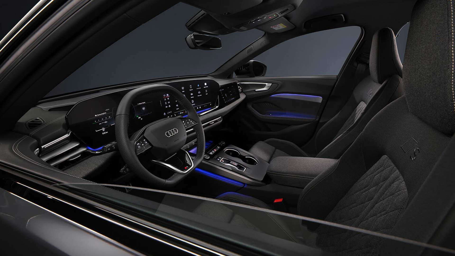 Interior of the Audi A5.