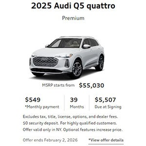 Side view of an Audi vehicle 