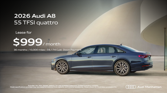 Lease the Audi A8 in Manhattan New York Today NYC