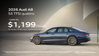 Lease the Audi A8 in Manhattan New York Today NYC