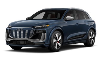 Three-quarter front view of the Audi SQ6 e-tron®.