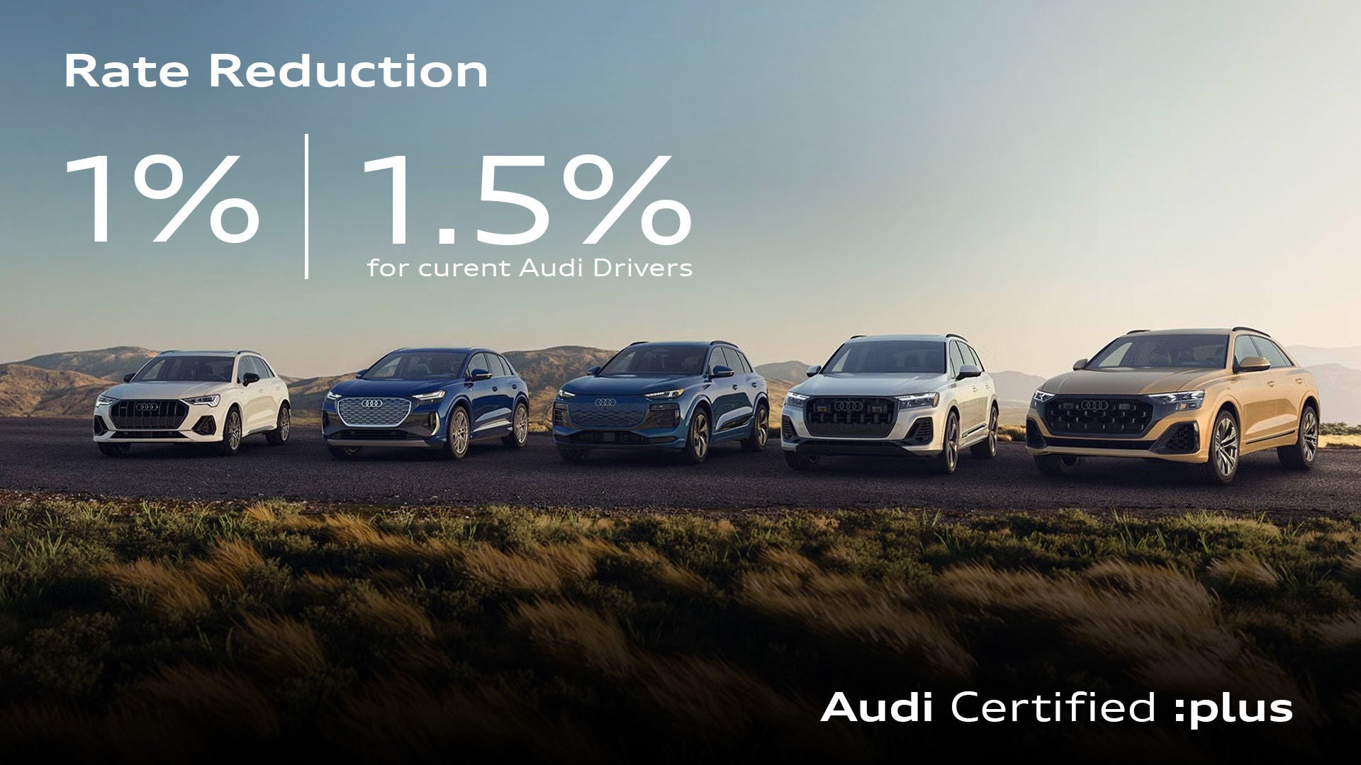 Audi Lineup With CPO rate reduction