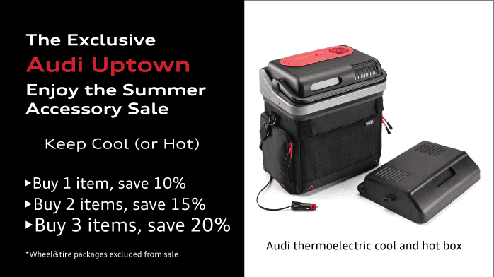Audi Uptown Exclusive Accessory Sale - Audi thermoelectric cool and hot box for car travel food storage