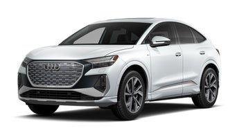 Three-quarter front view of the Audi Q4 Sportback e-tron®.