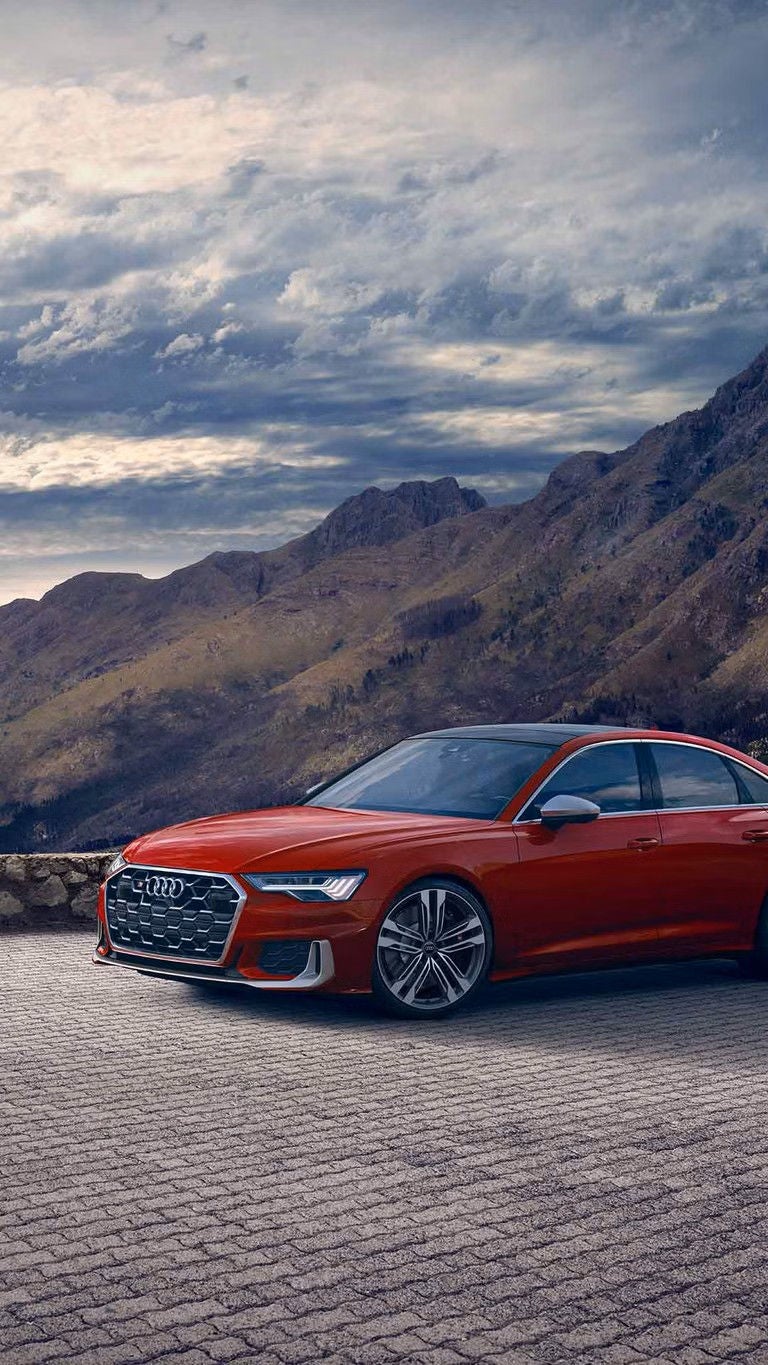 Side profile view of 2024 Audi S6 parked