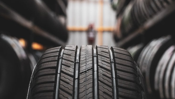 Profile image of tire. 