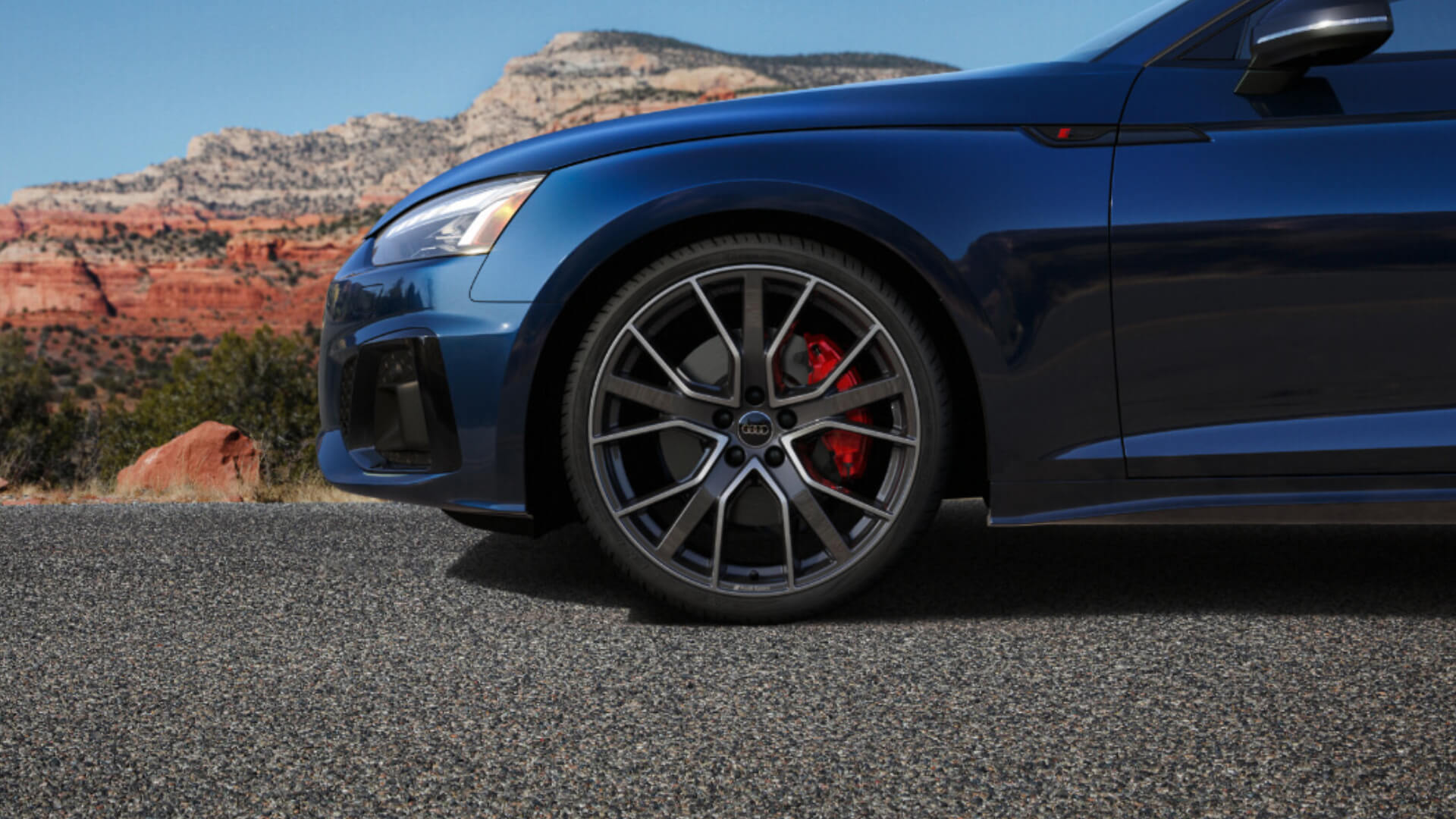 2025 Audi A5 Exterior Front Wheel In Desert