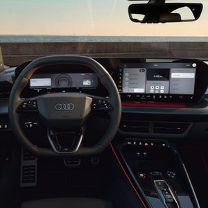 Driver's view of the Audi virtual cockpit.