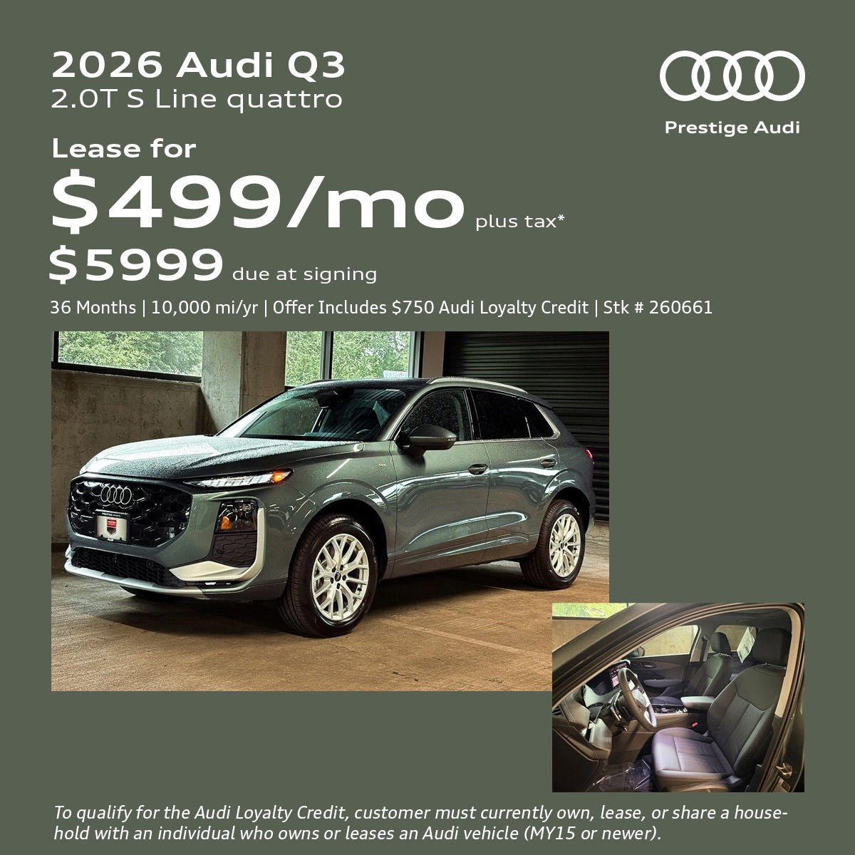 2026 Audi Q3 Lease Offer