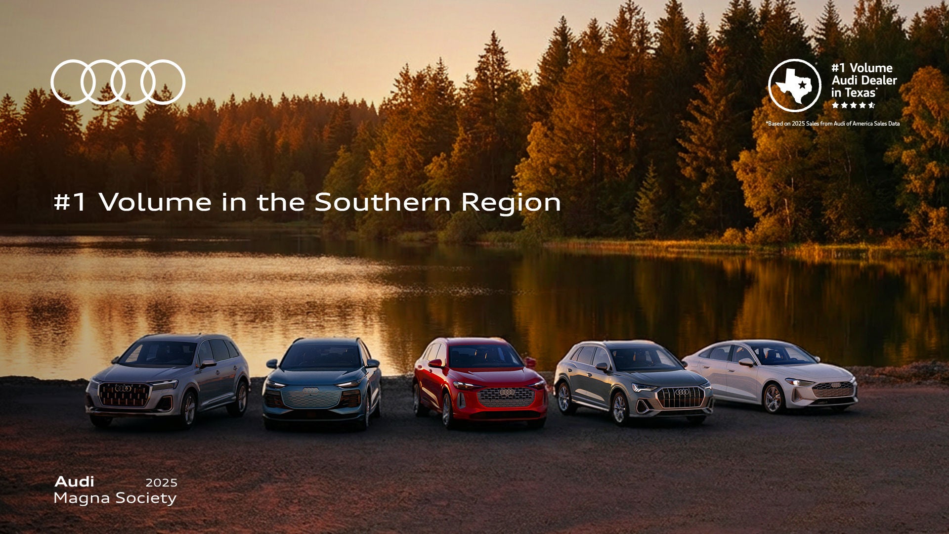 array of current year Audi models