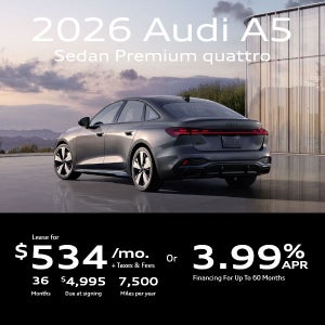 2026 Audi A5 Sedan Premium quattro Lease For $534/mo