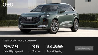 Left side view of parked Q3