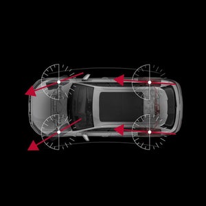 Demonstration of the all-wheel steering feature on the Audi SQ8.