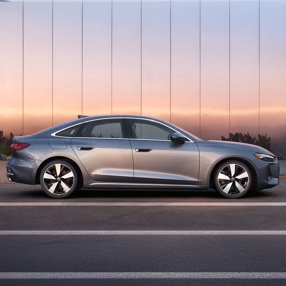 Side profile of the all-new Audi A5.