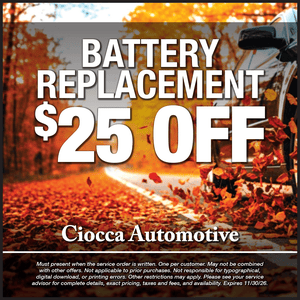 Battery replacement - $25 off