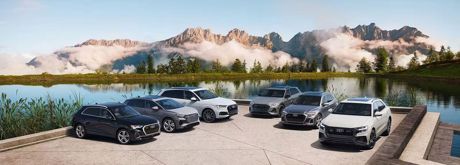 Lineup of new Audis