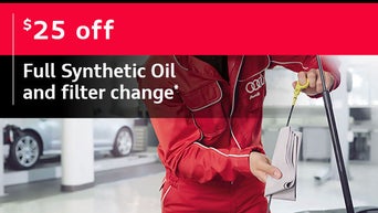 $25.00 Off Full Synthetic Oil and filter change*