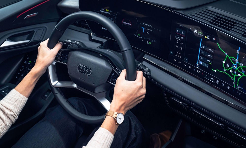 Audi interior.