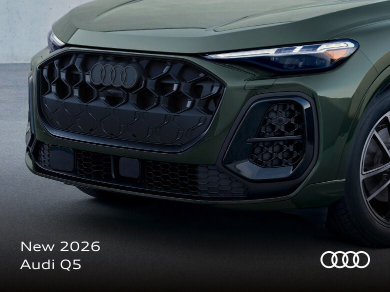 Close-up of the grille on a 2026 Audi Q5 Prestige