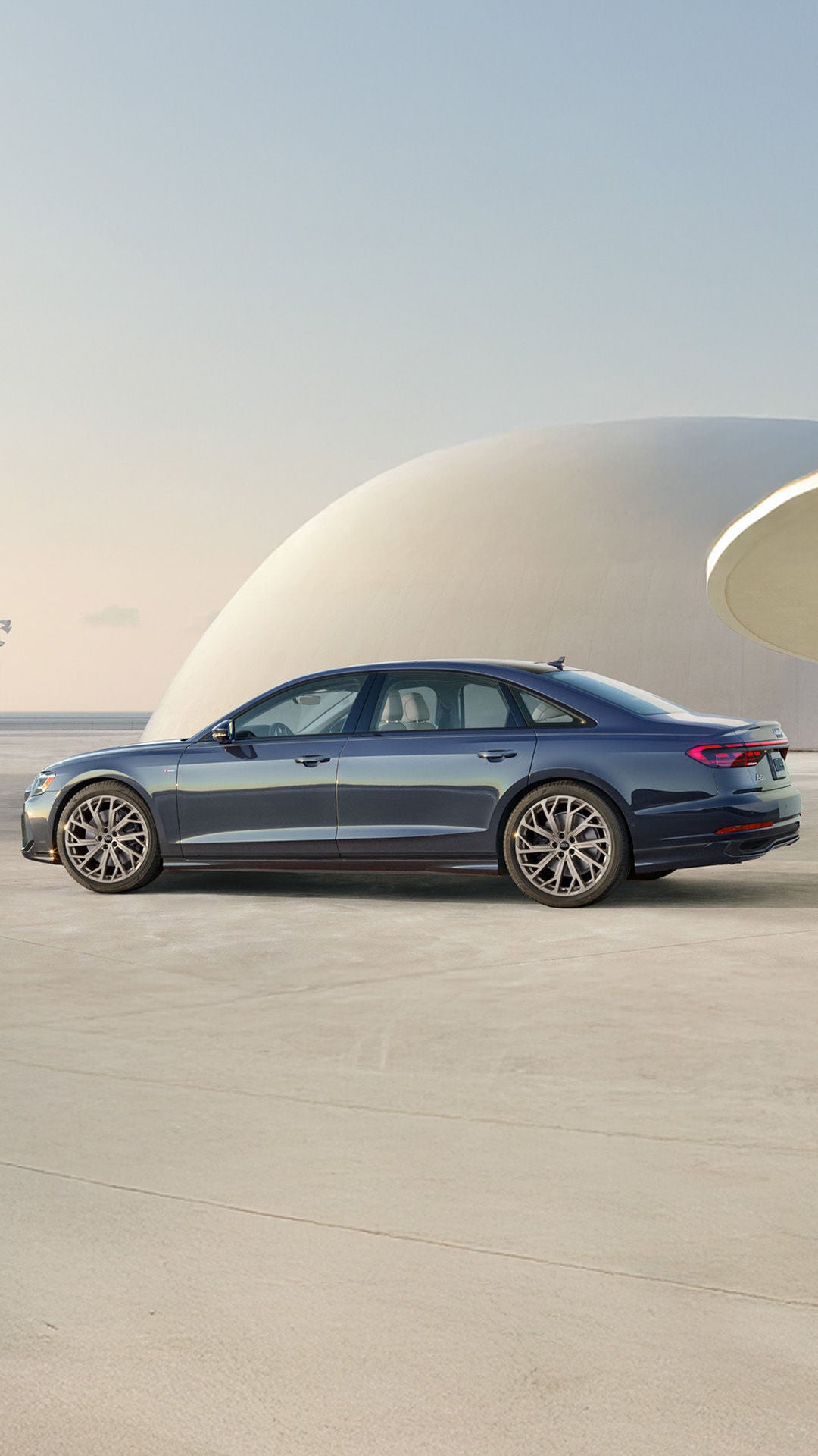 Side profile view of a new Audi