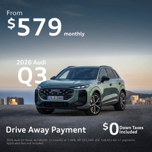 Audi Q3 from $579 monthly