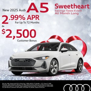 Get an all-new 2025 Audi A5 Premium Plus with 1.99% APR for up to 72 months 