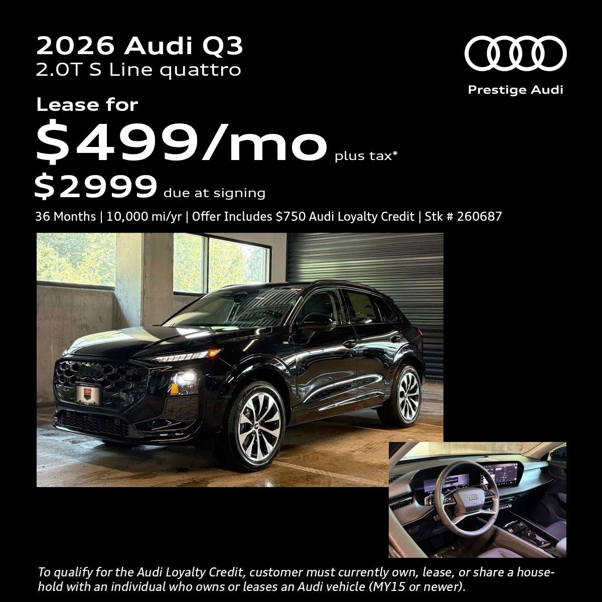 2026 Audi Q3 Lease Offer