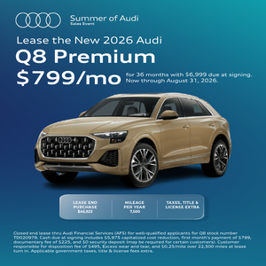 Lease the New 2026 Audi Q8 Premium $799/mo