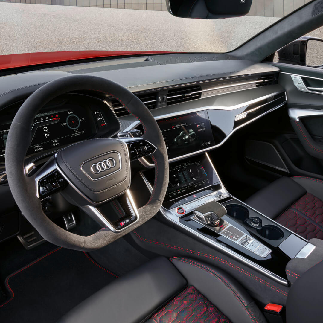 2026 Audi RS 6 Avant performance Interior Front Seats And Dash