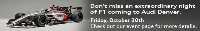 Audi Parker F1 Event Banner