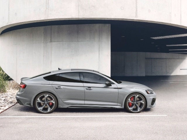 Audi RS5 performance coupe showcasing bold exterior and dynamic styling.