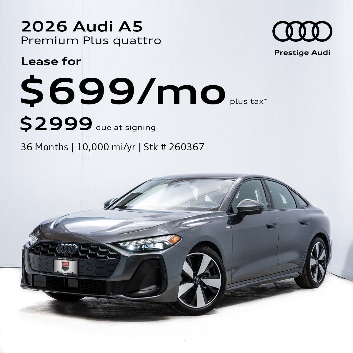 2026 Audi A5 Lease Offer