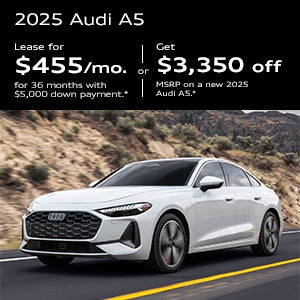 Rear view of an Audi A5