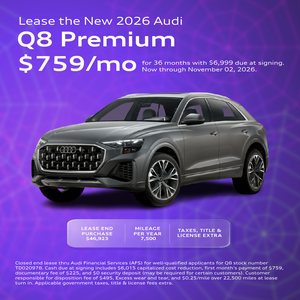 Lease the New 2026 Audi Q8 Premium $759/mo